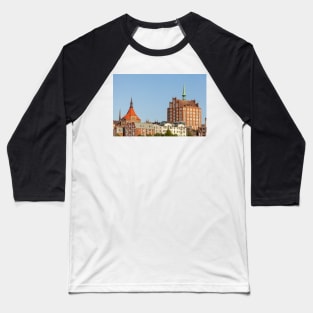 Mecklenburg-Western Pomerania; Rostock; St. Mary's Church; trading house Baseball T-Shirt